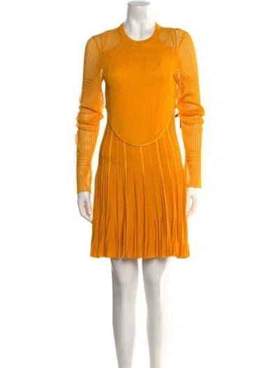 Pre-owned Givenchy Crew Neck Mini Dress W/ Tags In Yellow