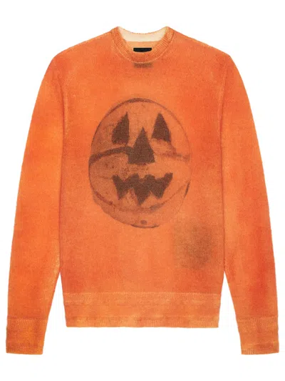 GIVENCHY CREW NECK PRINT SWEATER