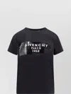 Givenchy Crew-neck Short Sleeve Graphic Cotton T-shirt In Blue