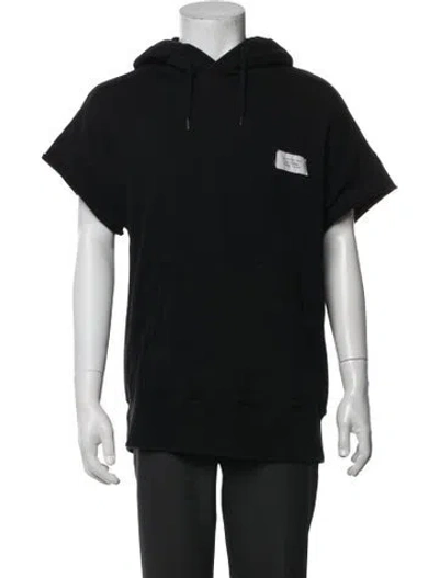 Pre-owned Givenchy Crew Neck Short Sleeve Hoodie In Black
