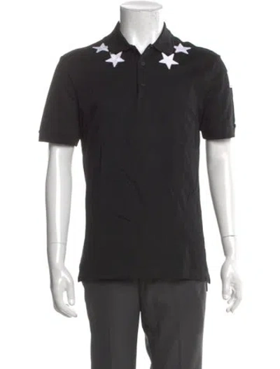 Pre-owned Givenchy Crew Neck Short Sleeve Polo Shirt In Black