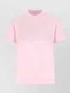 Givenchy Crew Neck Short Sleeve Straight Hem Top In Pink