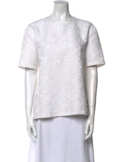 Pre-owned Givenchy Crew Neck Short Sleeve Sweatshirt In White