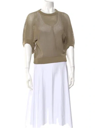 Pre-owned Givenchy Crew Neck Short Sleeve Top In Neutral
