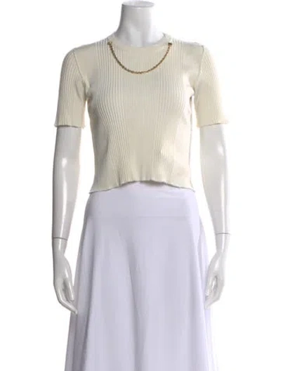 Pre-owned Givenchy Crew Neck Short Sleeve Top In Neutral