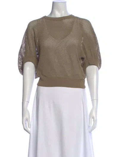 Pre-owned Givenchy Crew Neck Short Sleeve Top In Neutral