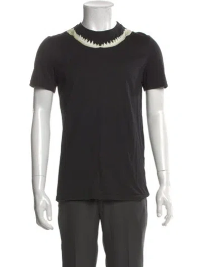 Pre-owned Givenchy Crew Neck Short Sleeve T-shirt In Black