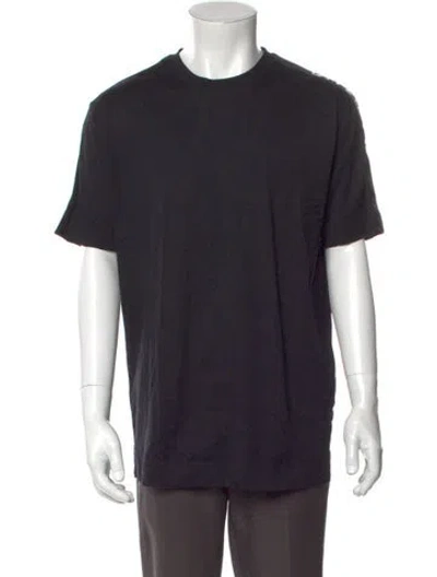 Pre-owned Givenchy Crew Neck Short Sleeve T-shirt In Black