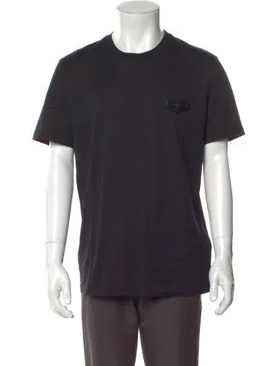 Pre-owned Givenchy Crew Neck Short Sleeve T-shirt In Black