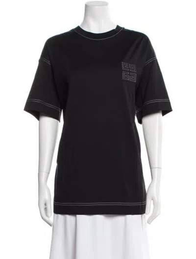 Pre-owned Givenchy Crew Neck Short Sleeve T-shirt In Black