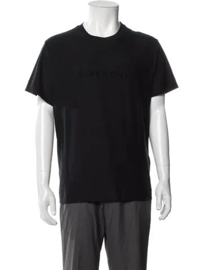 Pre-owned Givenchy Crew Neck Short Sleeve T-shirt In Black