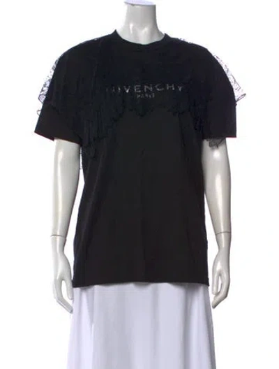 Pre-owned Givenchy Crew Neck Short Sleeve T-shirt In Black