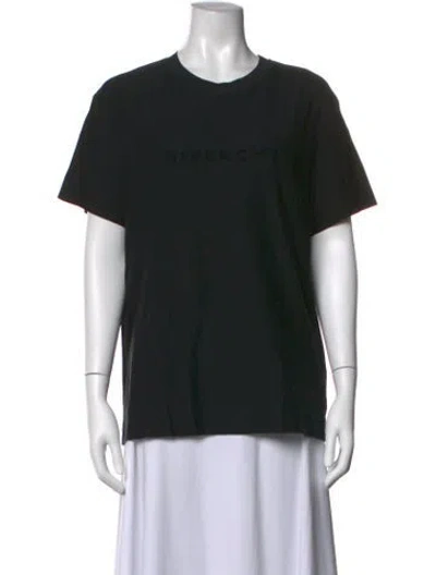 Pre-owned Givenchy Crew Neck Short Sleeve T-shirt In Black