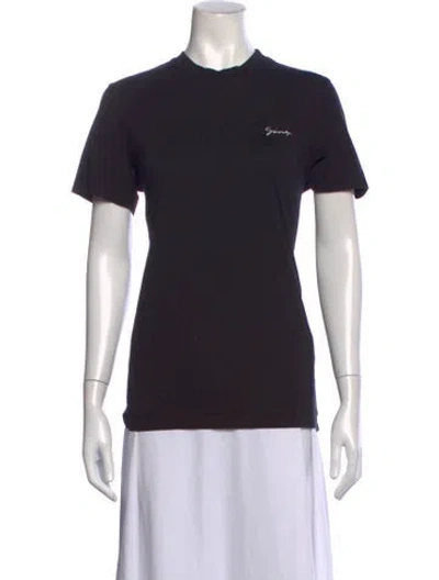 Pre-owned Givenchy Crew Neck Short Sleeve T-shirt In Black