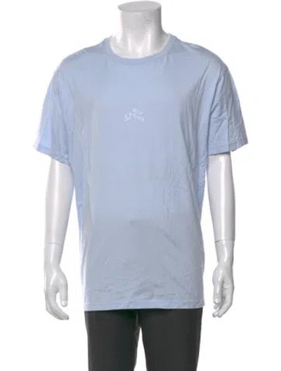 Pre-owned Givenchy Crew Neck Short Sleeve T-shirt In Blue