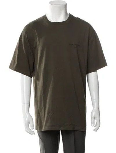 Pre-owned Givenchy Crew Neck Short Sleeve T-shirt In Gold