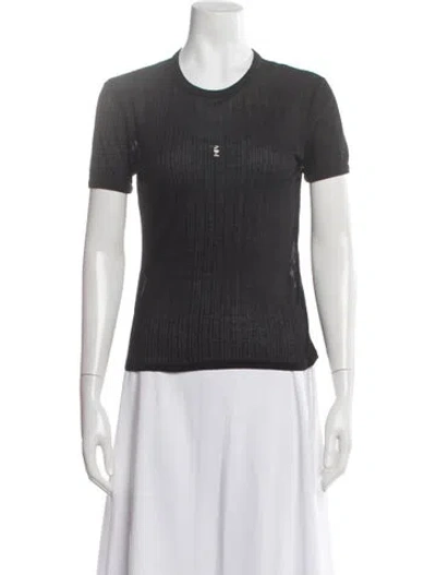 Pre-owned Givenchy Crew Neck Short Sleeve T-shirt In Gray