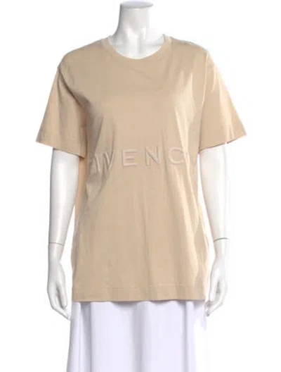 Pre-owned Givenchy Crew Neck Short Sleeve T-shirt In Neutral