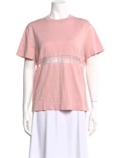 Pre-owned Givenchy Crew Neck Short Sleeve T-shirt In Pink