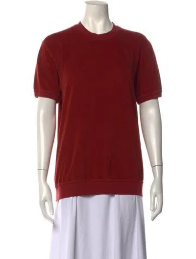 Pre-owned Givenchy Crew Neck Short Sleeve T-shirt In Red