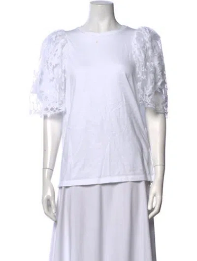 Pre-owned Givenchy Crew Neck Short Sleeve T-shirt In White