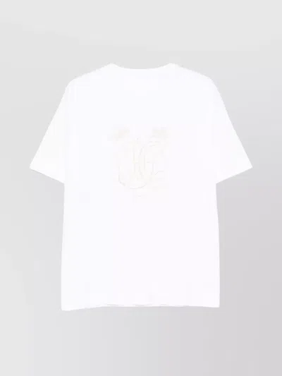 Givenchy Crew Neck Short Sleeves Straight Hem In White