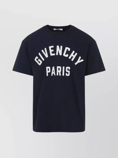 Givenchy Crew Neck Short Sleeves T-shirt In Blue