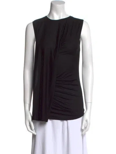 Pre-owned Givenchy Crew Neck Sleeveless Top In Black