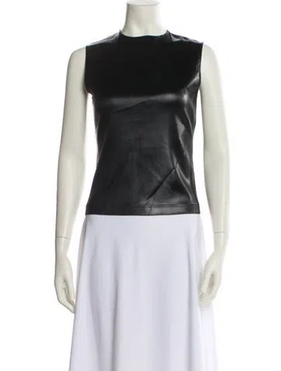 Pre-owned Givenchy Crew Neck Sleeveless Top In Black