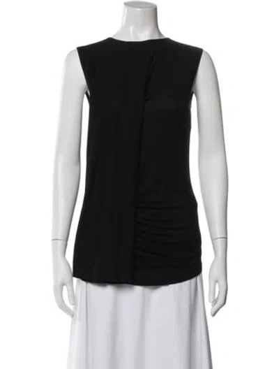 Pre-owned Givenchy Crew Neck Sleeveless Top In Black