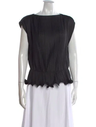 Pre-owned Givenchy Crew Neck Sleeveless Top In Black