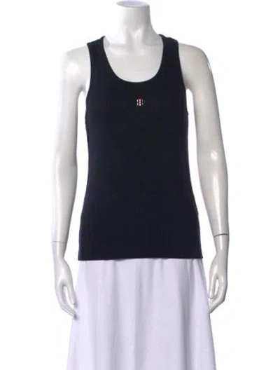 Pre-owned Givenchy Crew Neck Sleeveless Top In Black
