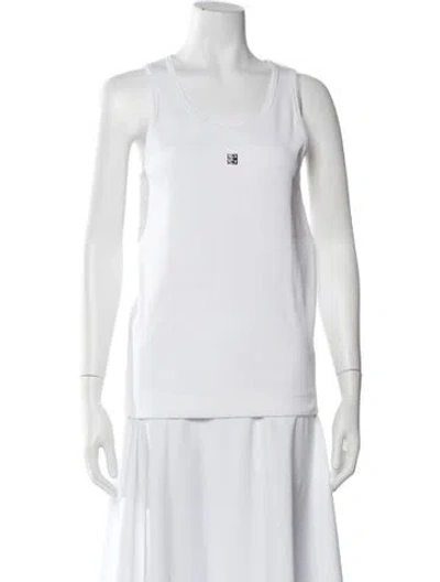 Pre-owned Givenchy Crew Neck Sleeveless Top In White