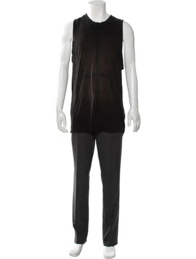Pre-owned Givenchy Crew Neck Sleeveless T-shirt In Black