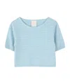 Givenchy 4g Jacquard Pattern Knit Sweater In Blue