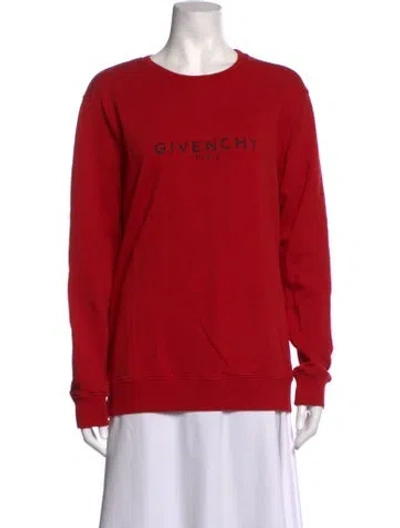 Pre-owned Givenchy Crew Neck Sweater In Red