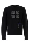 Givenchy Men Black Wool Sweater In Black