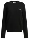 Givenchy Wool Blend Sweater With Embroidered Logo In Black