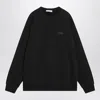 Givenchy Crew Neck Cotton Sweatshirt In Black