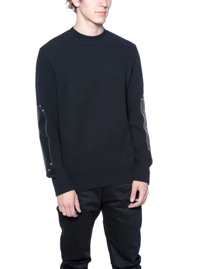 Givenchy Crew Neck Wool Sweater In Blue