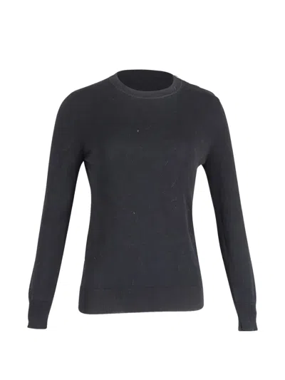 Pre-owned Givenchy Crewneck Cotton Sweater In Black