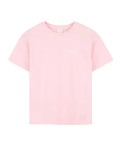 Givenchy Crew-neck Cotton T-shirt In Pink