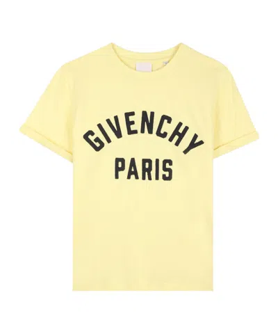 Givenchy Crewneck Shortsleeve Tshirt In Yellow