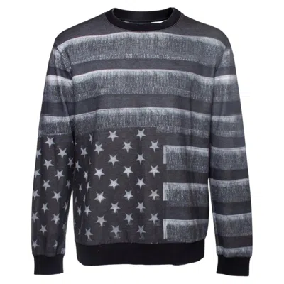 Pre-owned Givenchy , Crewneck Sweater With American Flag In Black