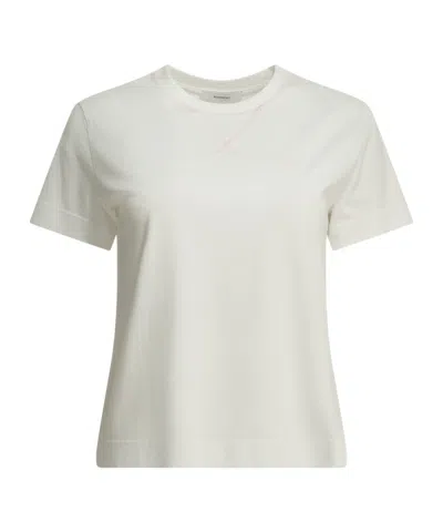 Givenchy Logo-embroidered V-stitch T-shirt In Gray