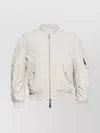 Givenchy Crinkled Cotton Bomber Style Jacket In White