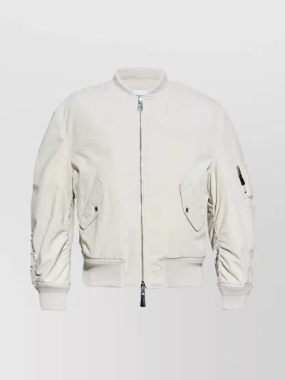 GIVENCHY CRINKLED COTTON BOMBER STYLE JACKET
