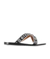 Givenchy Crisscross Logo Sandals In Multicolor