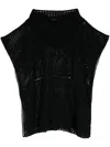 Givenchy Crochet Poncho In Black
