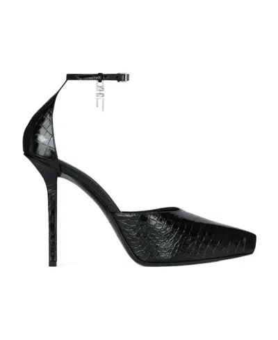 Givenchy Croco-embossed Design Pumps In Black